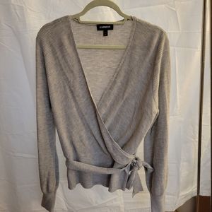 Faux Wrap Sweater
